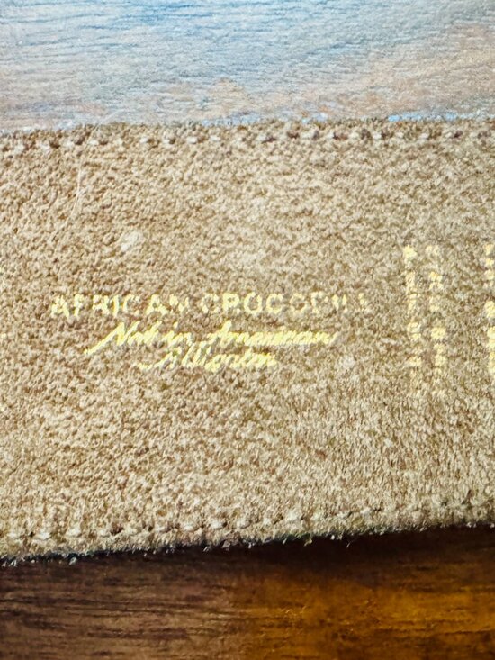 Vintage 1970s L’Aiglon Crocodile Belt